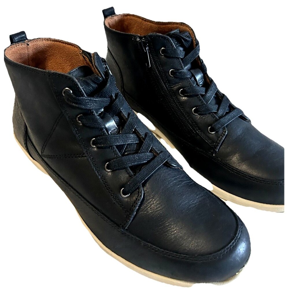 Vionic Shawna Womens Size 8 Ankle Boot Black Leat… - image 3